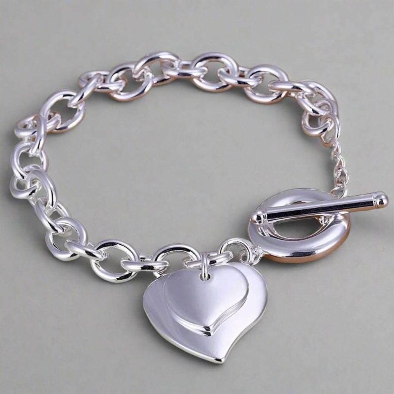 EMESA HOME 925 Sterling Silver Chain Solid Bracelet for Women& Men's Charm Party Gift Wedding Fashion Jewelry - EMESA HOME™