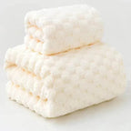 EMESA HOME Bamboo Charcoal Coral Velvet Bath Towel – Thickened, Super Absorbent & Quick-Drying for Bathroom Use - EMESA HOME™