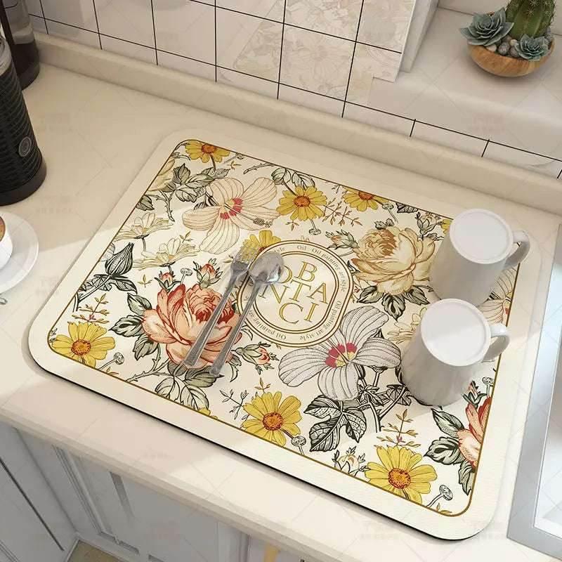 EMESA HOME Large Kitchen Super Absorbent Mat is designed to efficiently manage spills and drainage in your kitchen or bathroom - EMESA HOME™