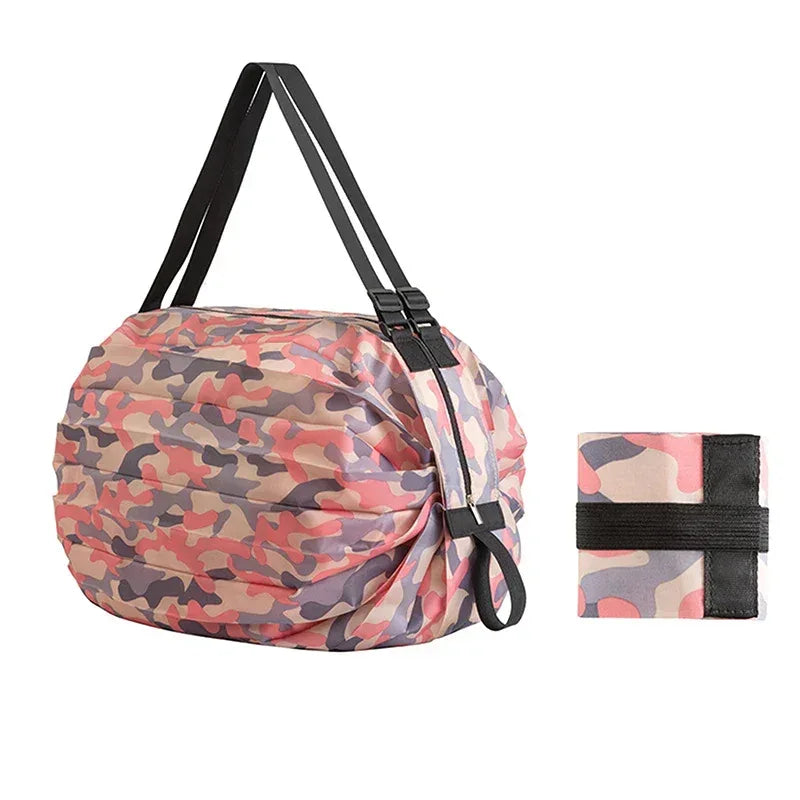 EMESA HOME Foldable Storage Bag With Handle Portable Travel Camouflage Handbags Large Capacity Shopping Bag - EMESA HOME™