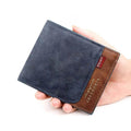 EMESA HOME Men Short Wallets High Quality Classic Card Holder Simple Male Purse Zipper Coin Pocket Men Money Clips - EMESA HOME™