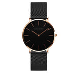 EMESA HOME Women’s Black Stainless Steel Watch – Waterproof Fashion Wristwatch with Bracelet Strap, Sport & Casual Elegant Design - EMESA HOME™