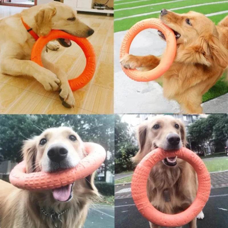 EMESA HOME EVA Dog Training Ring – Durable Interactive Puller & Flying Disk Toy for Active Dogs, Lightweight & Bite-Resistant
