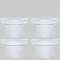 Four white cylindrical objects with a '4pcs' label on a white background