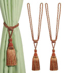 EMESA HOME Handmade Curtain Tiebacks Elegant Rope Tassel Holdbacks for Drapes and Room Décor Accessories - EMESA HOME™