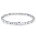 Diamond bracelet on a white background