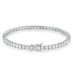 Diamond bracelet on a white background