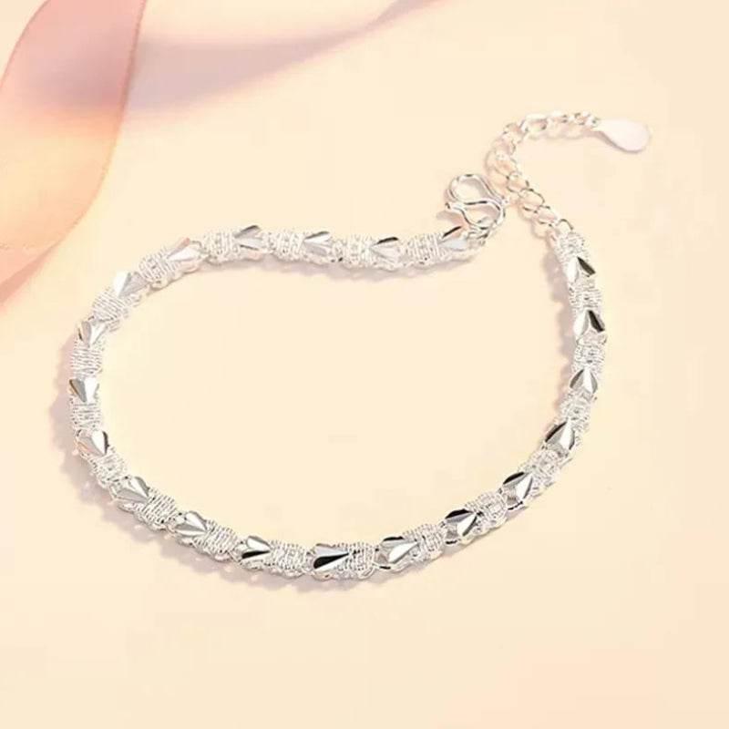 EMESA HOME High Quality 925 Sterling Silver Bracelet Chain for Women, Multiple Styles, Fashion Wedding Party Jewelry Gift - EMESA HOME™