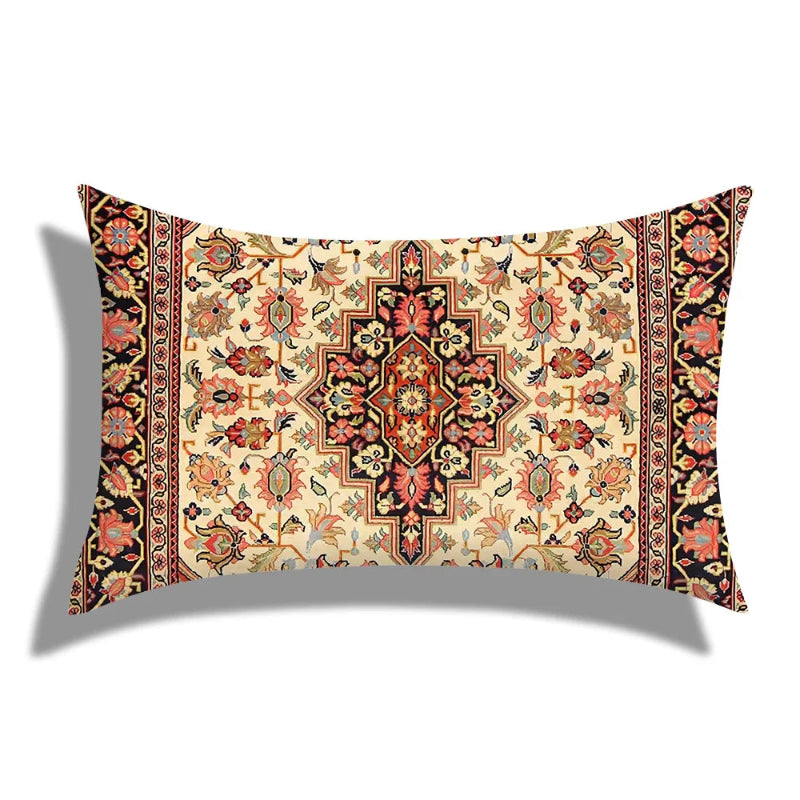Decorative pillow with intricate pattern on a white background