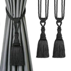 EMESA HOME Handmade Curtain Tiebacks Elegant Rope Tassel Holdbacks for Drapes and Room Décor Accessories - EMESA HOME™