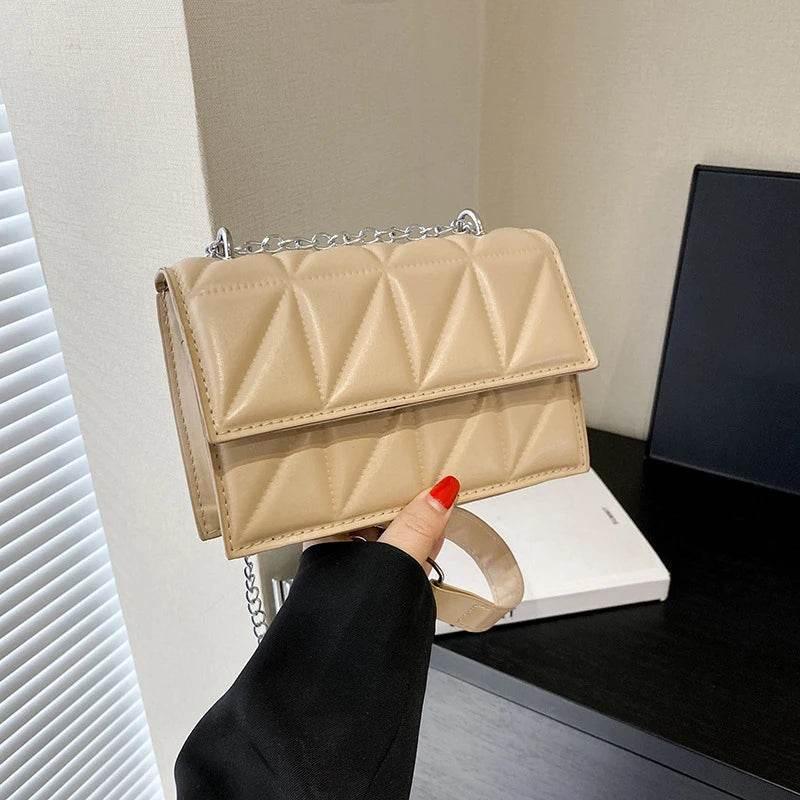 EMESA HOME Elegant Women’s Handbag – PU Leather Shoulder & Crossbody Bag with Handle & Chain Strap - EMESA HOME™