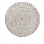 EMESA HOME 6pcs Table Mat Set: Woven Ramie placemats for a non-slip dining experience, perfect for bowls, tableware, and drink cups. - EMESA HOME™