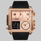 EMESA HOME Men Sports Watch – Quartz Movement 3 Time Military Style Digital Wristwatch - EMESA HOME™