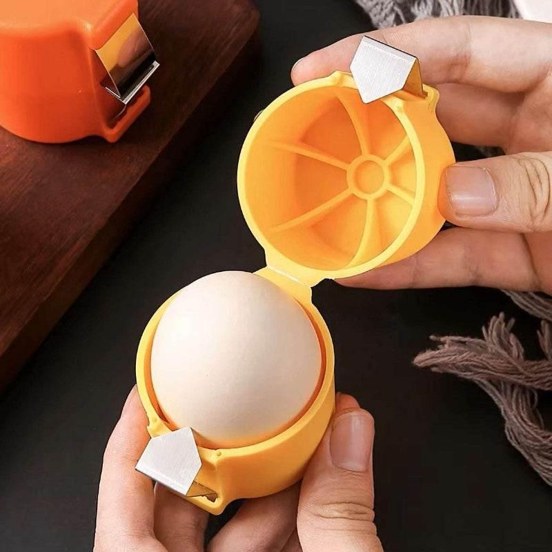 EMESA HOME Stainless Steel Eggshell Separator – Quick Egg Peeler & Yolk Splitter with Easy-Grip Handle for Baking & Cooking - EMESA HOME™
