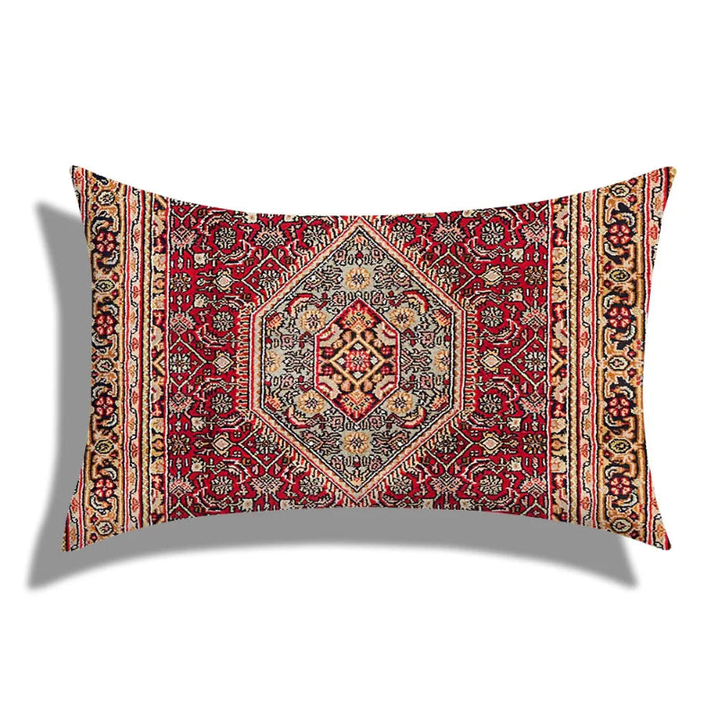 Decorative pillow with intricate pattern on a white background