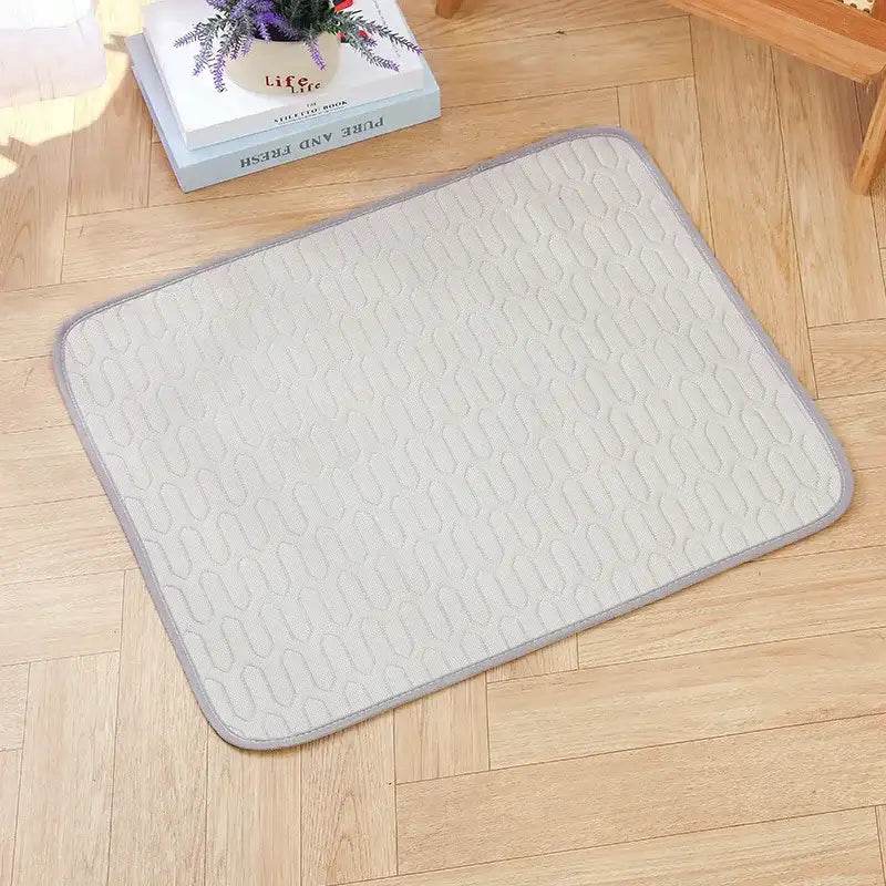 EMESA HOME Upgraded Summer Pet Cooling Mat – Ice-Cool Sleeping Pad Bed for Small, Medium & Large Cats and Dogs Grey