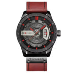 EMESA HOME Luxury Watch Brand - CURREN Men Military Sports Watches, Men's Quartz Date Clock, Casual Leather Wrist Watch - EMESA HOME™