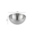 EMESA HOME Golden Stainless Steel Fruit & Salad Bowl – Large Capacity Korean-Style Food Container for Rice, Noodles, Soup & Kitchen Use - EMESA HOME™