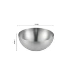 EMESA HOME Golden Stainless Steel Fruit & Salad Bowl – Large Capacity Korean-Style Food Container for Rice, Noodles, Soup & Kitchen Use - EMESA HOME™