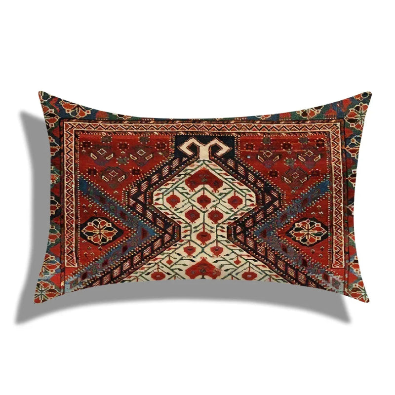 Decorative pillow with intricate pattern on a white background