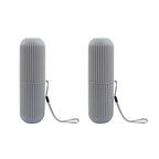 EMESA HOME Portable Toothbrush & Toothpaste Holder – Travel Toiletries Storage Case for Camping, Bathroom, and Daily Use - EMESA HOME™