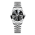 EMESA HOME Luxury Ladies Wristwatch, Luminous Waterproof Quartz Date & Week Display, Stainless Steel Women's Dress Watch with Box - EMESA HOME™