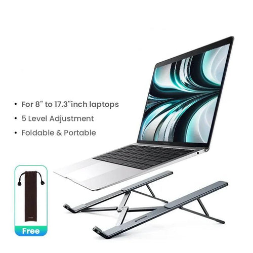 EMESA HOME (UGREEN) Foldable Aluminum Laptop Stand for MacBook, Tablet & Phone - EMESA HOME™