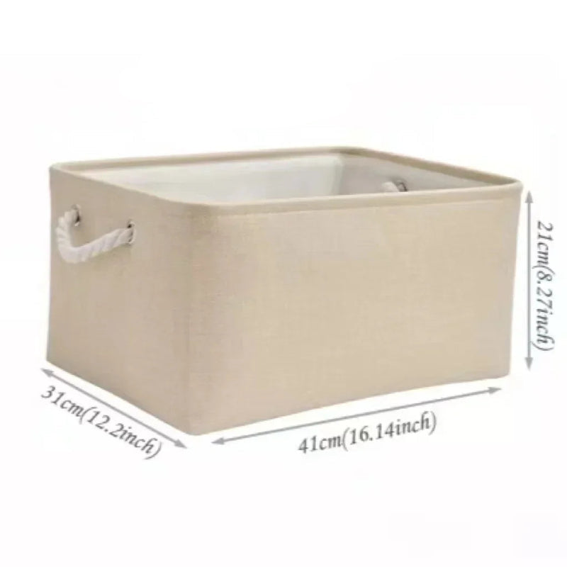 EMESA HOME Foldable Fabric Storage Box – Multi-Functional Splicing Basket with Handle for Toys, Clothes, Underwear & Socks Organizer L 5