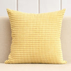 EMESA HOME Soft Corduroy Corn Grain Decorative Cushion Cover for Sofa, Bedroom & Living Room