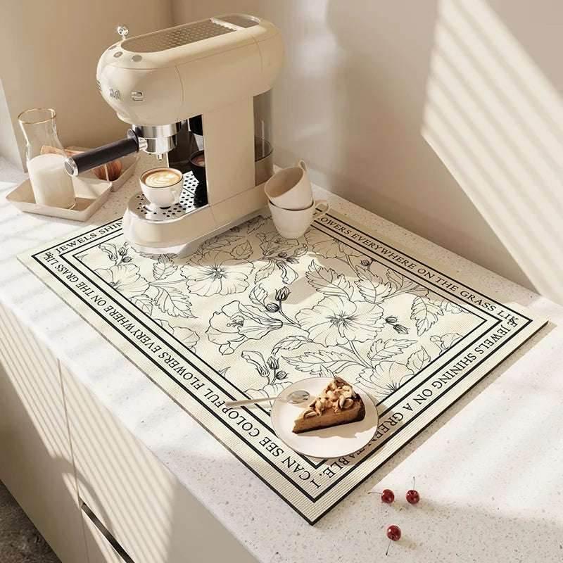 EMESA HOME Large Kitchen Super Absorbent Mat is designed to efficiently manage spills and drainage in your kitchen or bathroom - EMESA HOME™