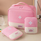 EMESA HOME Portable Medicine Pouch – Travel First Aid Kit & Household Medical Storage Organizer