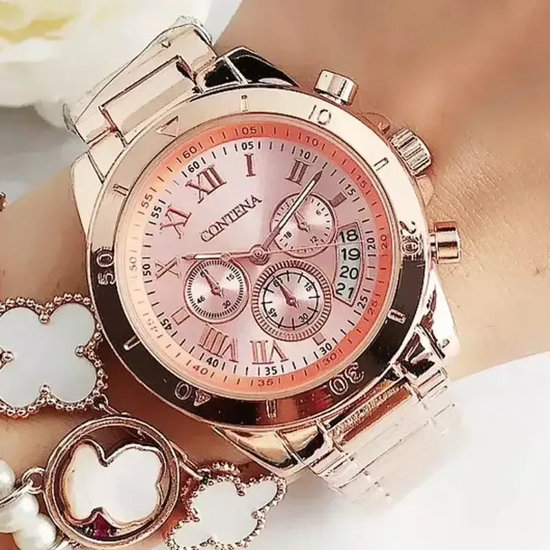 EMESA HOME Luxury Women’s Quartz Watch – Creative Steel Bracelet Fashion Watch - EMESA HOME™
