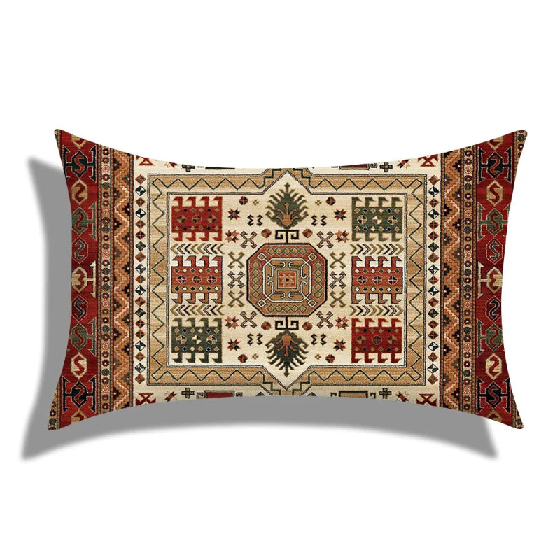 Decorative pillow with intricate pattern on a white background