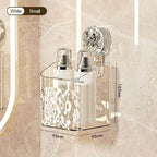 EMESA HOME Wall-Mounted Water Ripple Bathroom Storage Rack, No-Drill Suction Cup Basket - EMESA HOME™