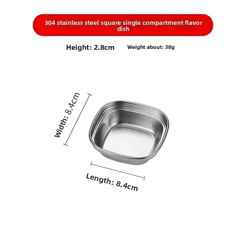 EMESA HOME Small Stainless Steel Sauce Bowl – Korean Style Multifunctional Dipping Dish for Kitchen Barbecue and Dinner - EMESA HOME™