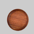 EMESA HOME Solid Wood Serving Tray Oval Tea Tray Decorative Wood Plate Fruit Tray Vegetable Platter Home Bread Dessert Cake Plate Tableware - EMESA HOME™