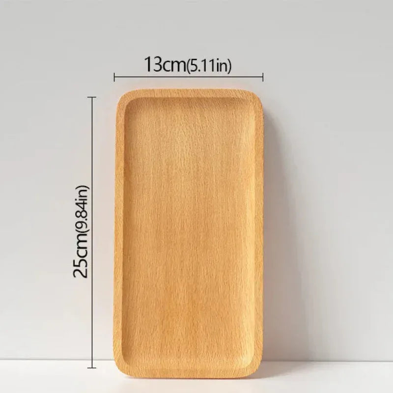 EMESA HOME Beech Wood Serving Plate – Oval Decorative Fruit Candy Dessert Tray Tableware - EMESA HOME™