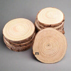EMESA HOME Natural Pine Round Unfinished Wood Slices are versatile DIY craft materials that can be used for various projects... - EMESA HOME™