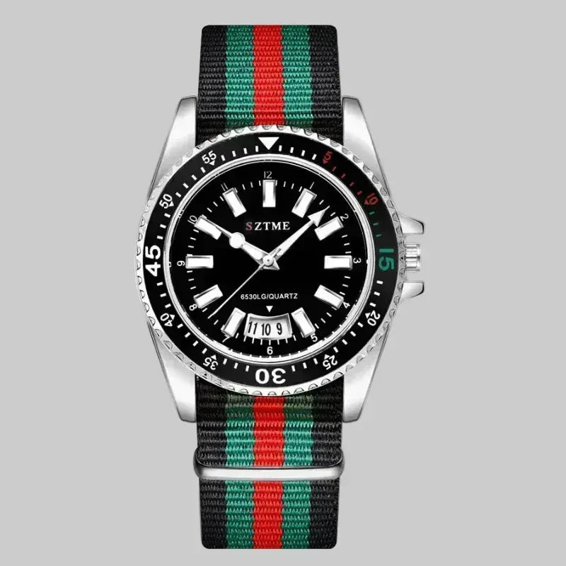EMESA HOME Luxurious Women Nylon Strap Watch – Simple Luminous Quartz Calendar Watch - EMESA HOME™