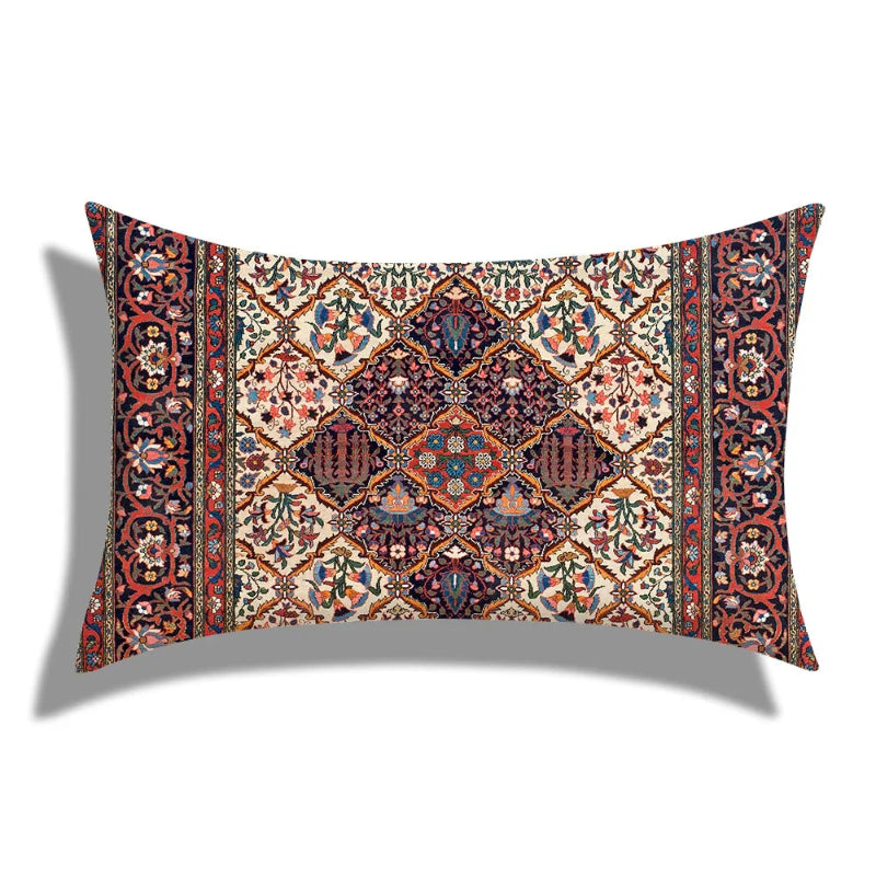 Decorative pillow with intricate pattern on a white background