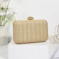 EMESA HOME Woven Straw Evening Clutch Bag for Women – Summer Party & Wedding Purse - EMESA HOME™