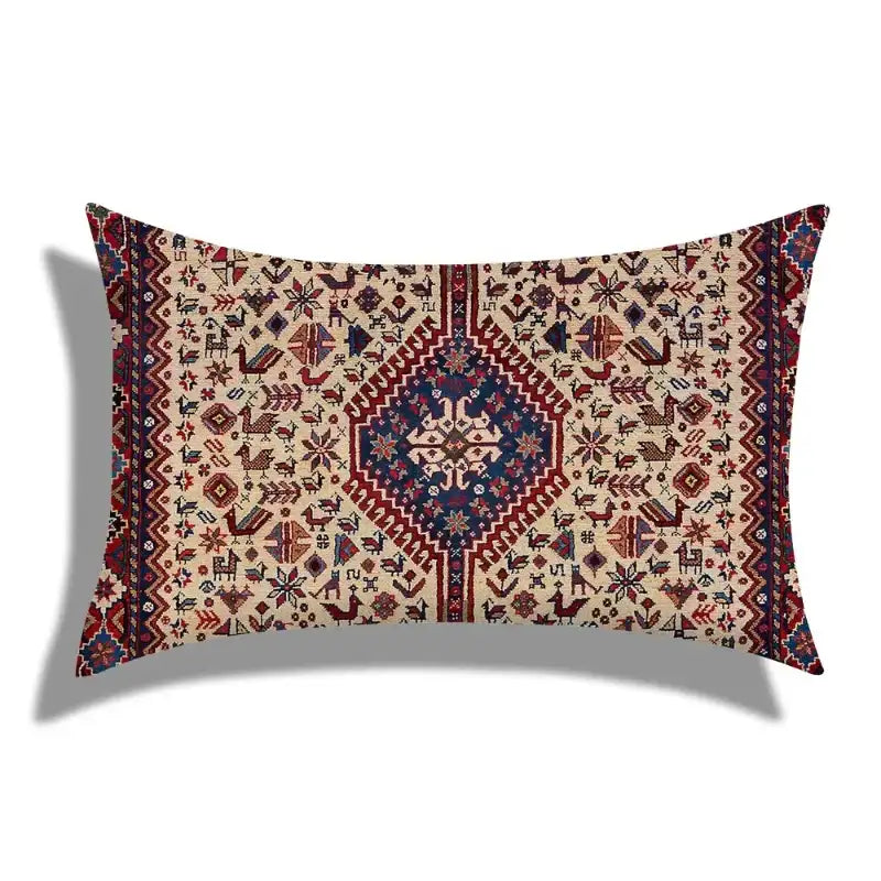 EMESA HOME Moroccan Geometric Short Plush Rectangular Cushion Cover