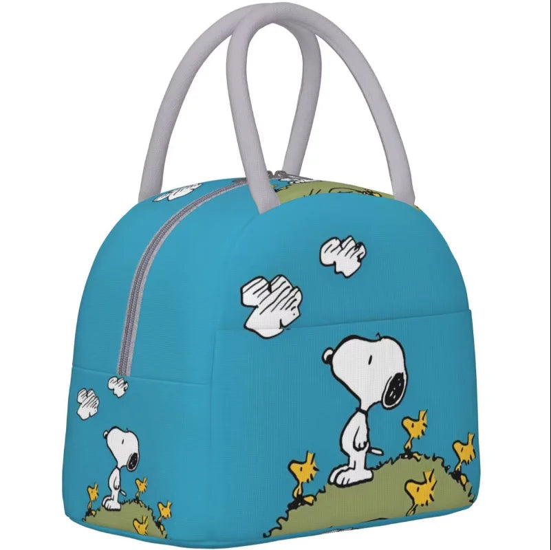 EMESA HOME Large Capacity Snoopy Nope Not Today Insulated Lunch Bags Accessories Lunch Food Box Thermal Cooler For Schoo