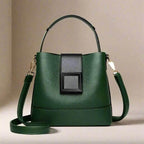 EMESA HOME Versatile Leather Bucket Tote for Women | Trendy Large Capacity Shoulder & Crossbody Handbag - EMESA HOME™