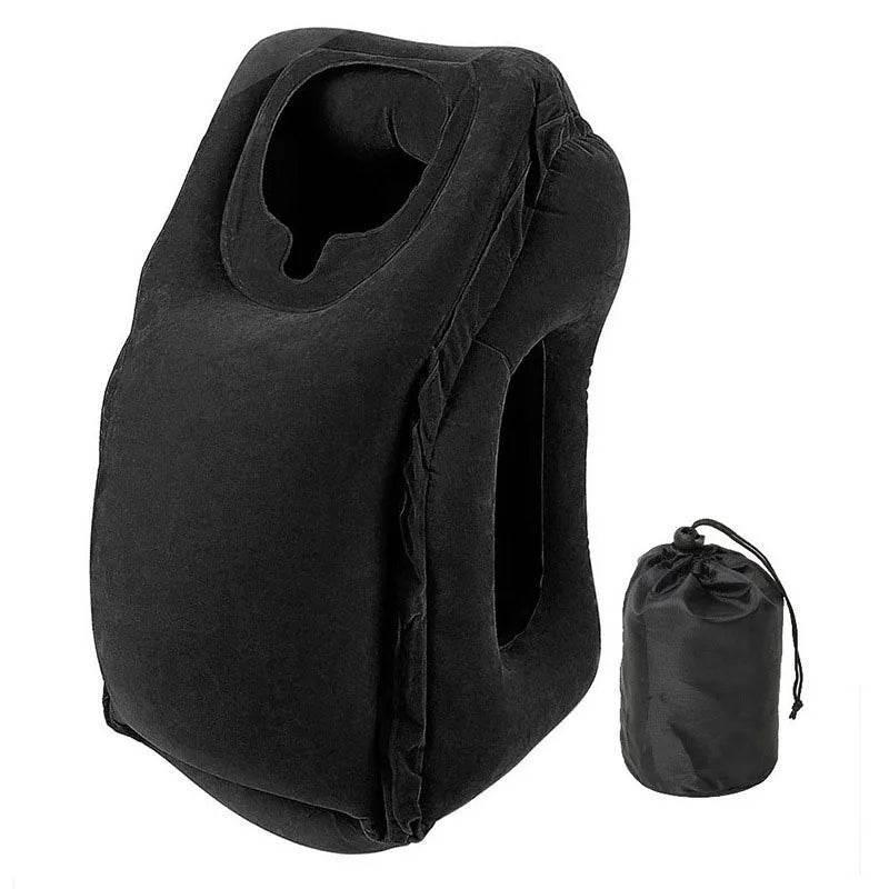 EMESA HOME PVC Inflatable Air Travel Pillow: Portable Neck Support for Airplane, Car, and Office Rest. - EMESA HOME™