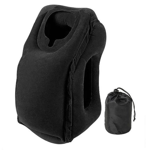 EMESA HOME PVC Inflatable Air Travel Pillow: Portable Neck Support for Airplane, Car, and Office Rest. - EMESA HOME™
