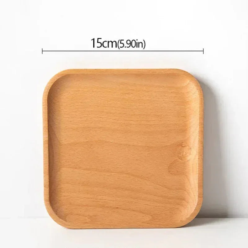 EMESA HOME Beech Wood Serving Plate – Oval Decorative Fruit Candy Dessert Tray Tableware - EMESA HOME™