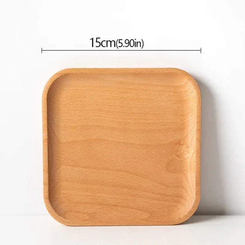 EMESA HOME Beech Wood Serving Plate – Oval Decorative Fruit Candy Dessert Tray Tableware - EMESA HOME™