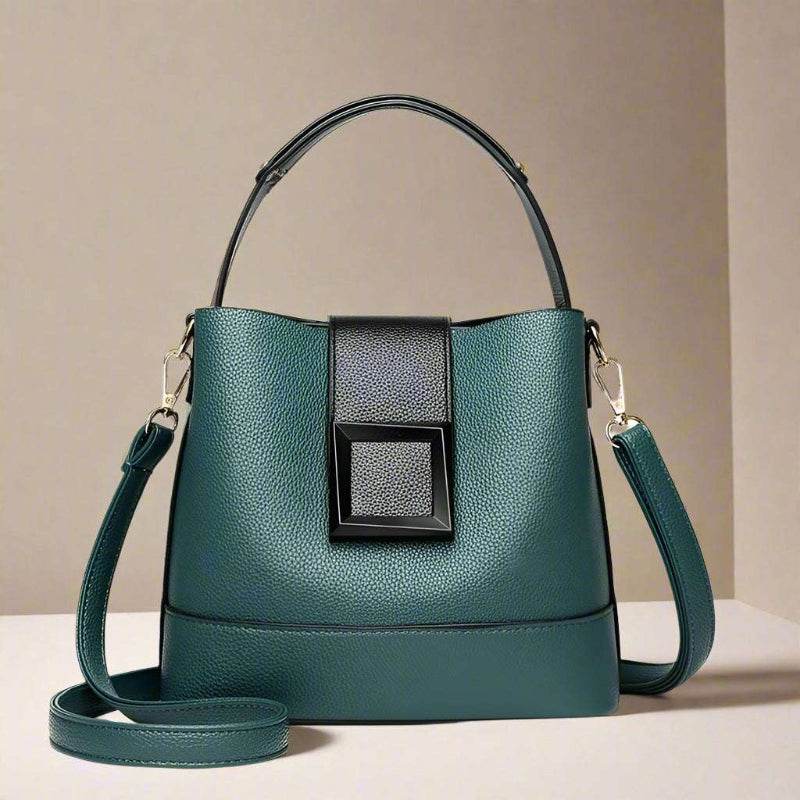 EMESA HOME Versatile Leather Bucket Tote for Women | Trendy Large Capacity Shoulder & Crossbody Handbag - Emesa Home