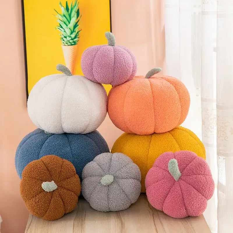 EMESA HOME Soft Plush Pumpkin Decorative Cushion – 18/28/35CM